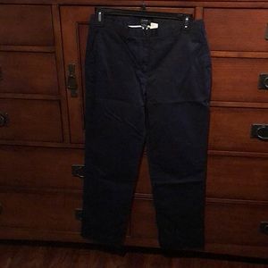 J. Crew Navy size 4 cropped pants, 27” inseam, their Favorite Fit